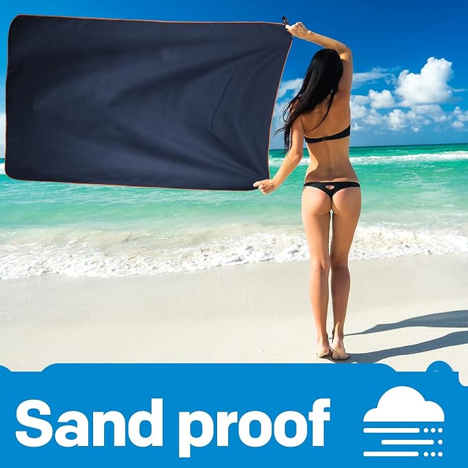 HOEAAS 2 Pack Microfiber Camping Towels, Quick Dry Towel, Super Absorbent Ultra - Image 8