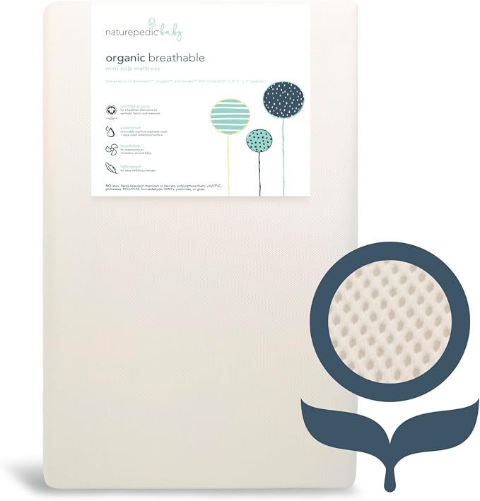 Naturepedic Organic Mini Crib Mattress - Image 8