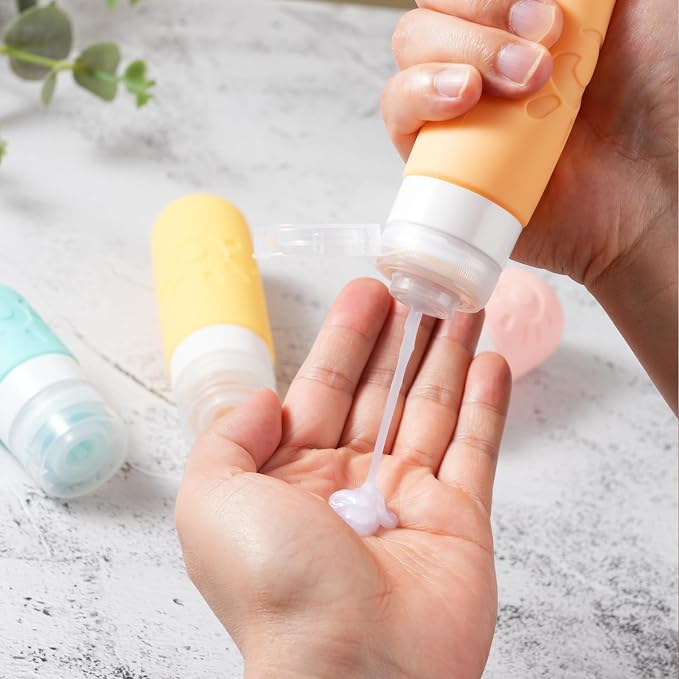 18 Pack travel Bottles for Toiletries, TSA Approved Silicone Travel Containers - Image 6