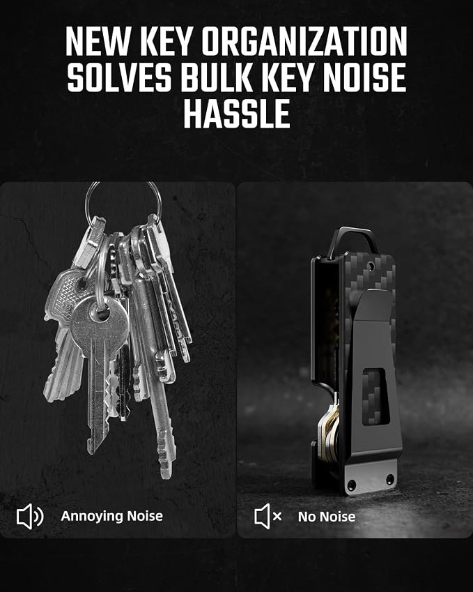Key Organizer Compact Key Holder Metal Key Chain Minimalist key case key holder - Image 2