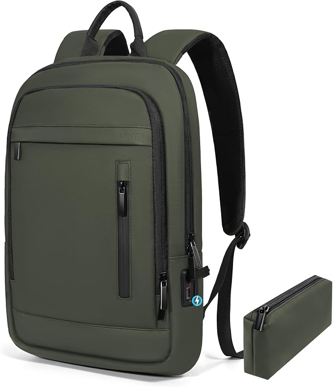 Business Backpack for Men Lightweight Commute Laptop Backpack Anti-Theft Water by LIXIIN