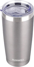 SUNWILL Travel Coffee Tumbler 20 oz, Insulated Mug by SUNWILL