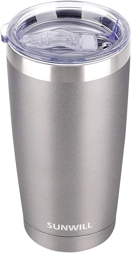 SUNWILL Travel Coffee Tumbler 20 oz, Insulated Mug by SUNWILL