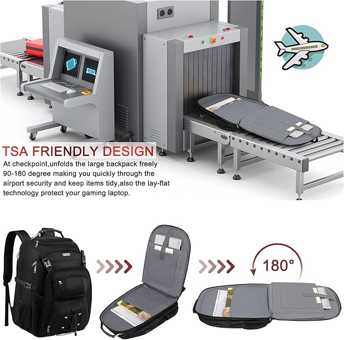 Extra Large Laptop Backpack for Travel, College & Work, TSA Friendly Commuter - Image 4
