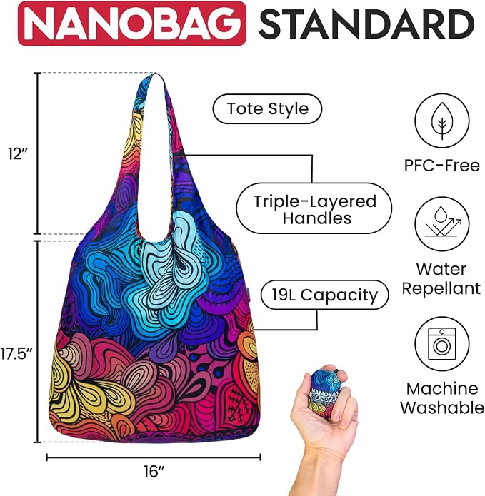 Nanobag Ultra-Lightweight Foldable Tote - Image 4