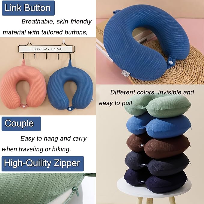 Travel Neck Pillow Cover, Neck Pillow Case - Image 5