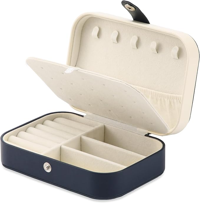 Travel Jewelry Box, PU leather Small Jewelry Organizer - Image 7