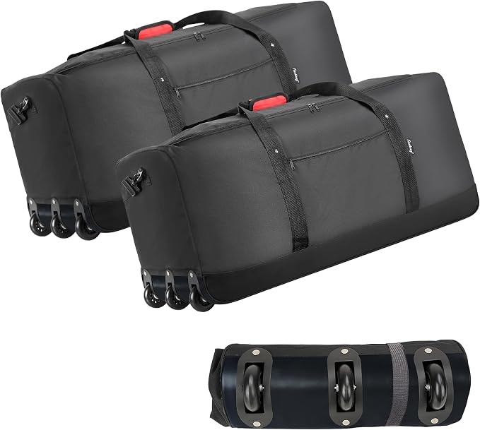 Finnhomy 120L Foldable Rolling Duffel Bag by Finnhomy