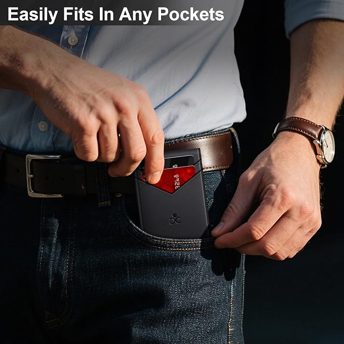 Wallet for Men Wallet with Slim Pop Up Card Holder for 12-14 Cards, RFID - Image 7