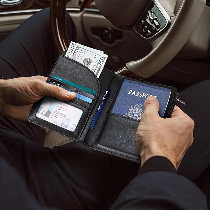 Polare Napa Leather Travel Passport Holder - Image 9