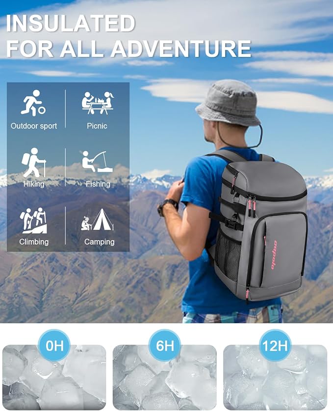 Capolo 36/45 Cans Cooler Backpack Insulated Waterproof - Image 8