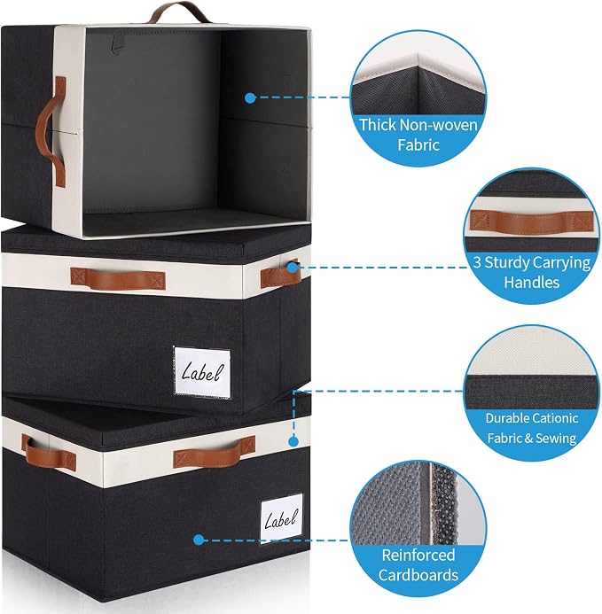 GhvyenntteS Extra Large Storage Bins - Image 4