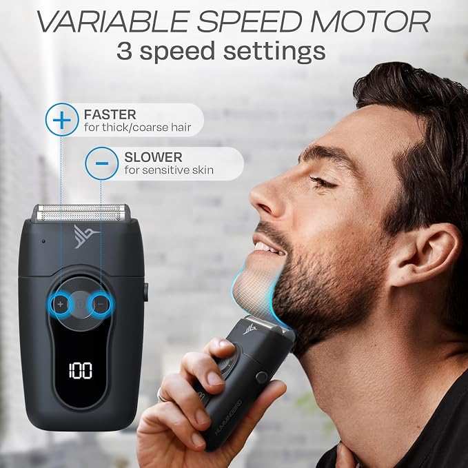 HUMMINGBIRD MK2 Compact Foil Shaver – No Nick, No Cut, No Razor Burn Face Shaver - Image 4