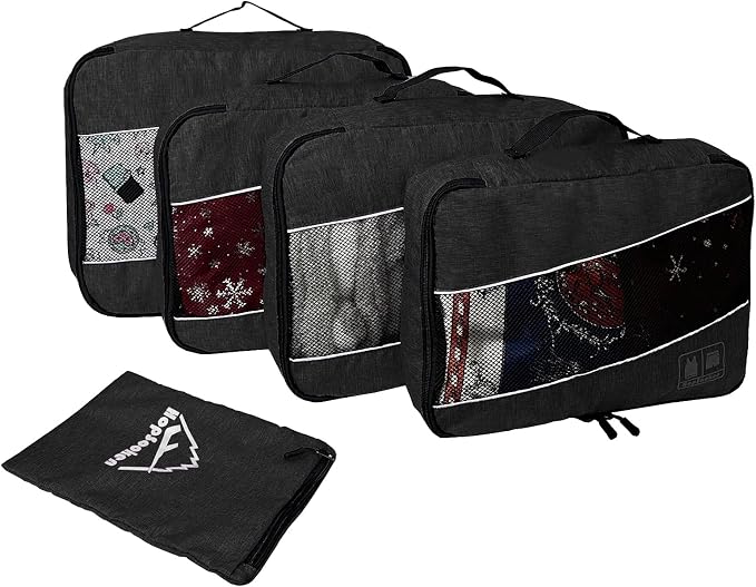 5 Set Packing Cubes for Travel Large Suitcase Luggage Organizer Bags Travel - Image 3