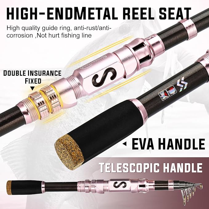 Sougayilang Portable Telescopic Fishing Rod - Image 4