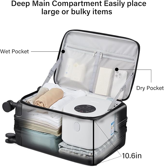 Hanke Hardside Expandable Carry On Luggage, 20 Inch Top Opening Trunk Luggages - Image 5