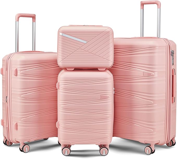 4-Piece Expandable Hardshell Luggage Set by Unknown