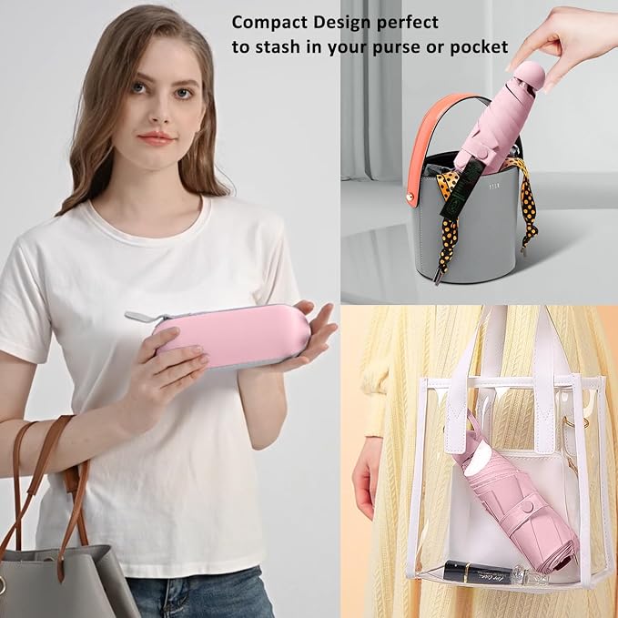 BAODINI Travel Mini Umbrella for Purse - Image 5