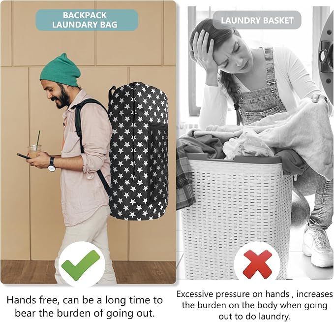 Portable Laundry Bag Backpack - Image 5