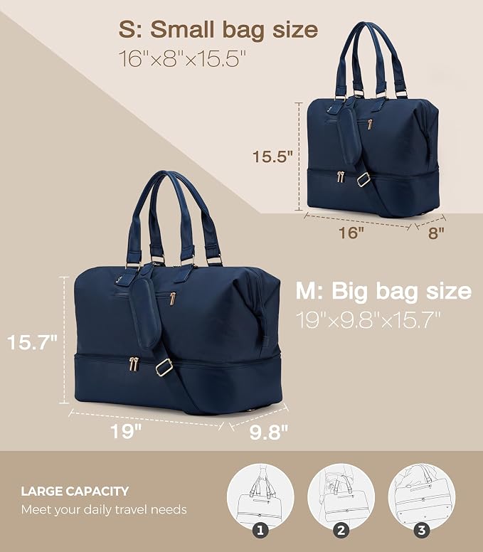 Weekender Bags for Women, Large Travel Duffel Bag - Image 4