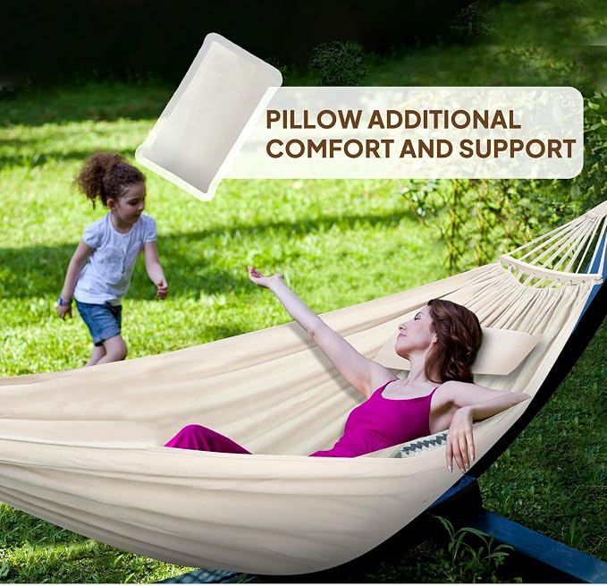 Chihee Cotton Hammock Large Soft Breathable Camping Hammock Holds Up to 660lbs - Image 7