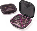 1 Pack Small Purple Pill Organizer, 4 Compartments, Compact Stylish Cute Travel by HyJeryty
