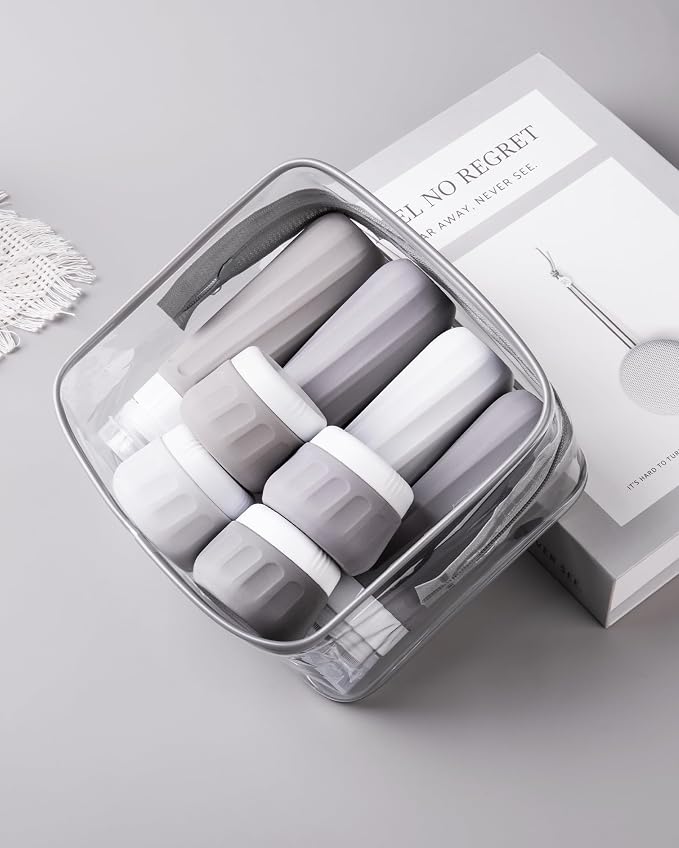 Travel Bottles for Toiletries 8 Pack, Travel Size Toiletries, Tsa Approved - Image 7