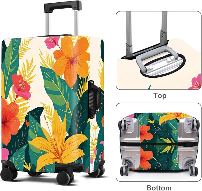 Luggage Cover Washable Suitcase Protector Anti-Scratch, Stretchable Fit - Image 2