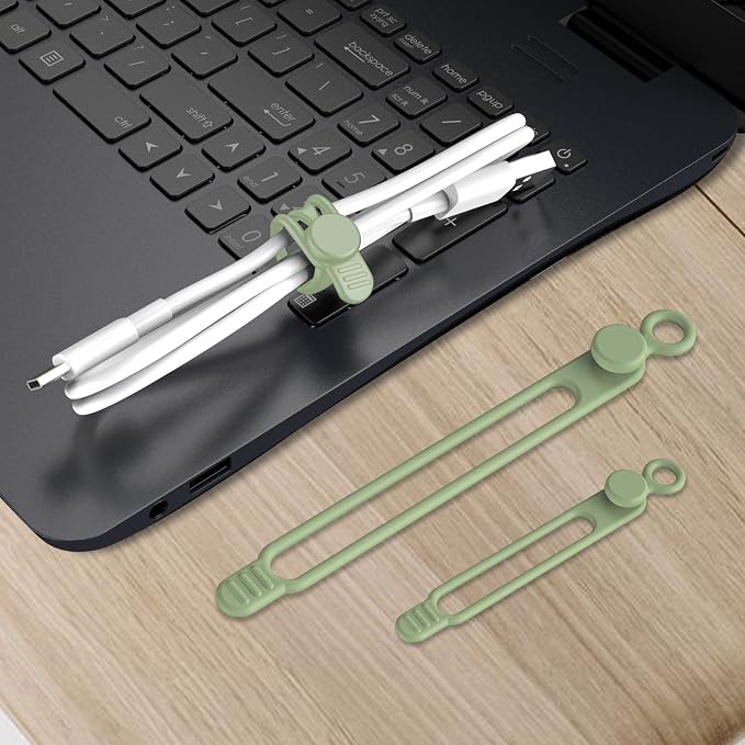 Nearockle Silicone Cable Ties Cord Organizer - Image 6