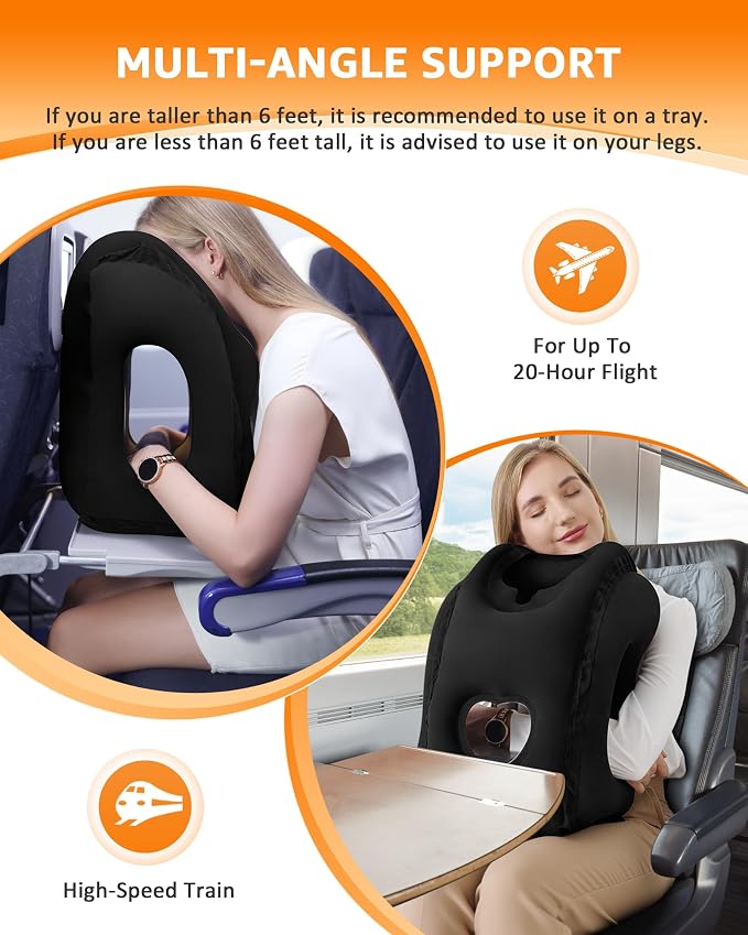 Sunany Travel Pillow, Inflatable Neck Pillow Used - Image 4