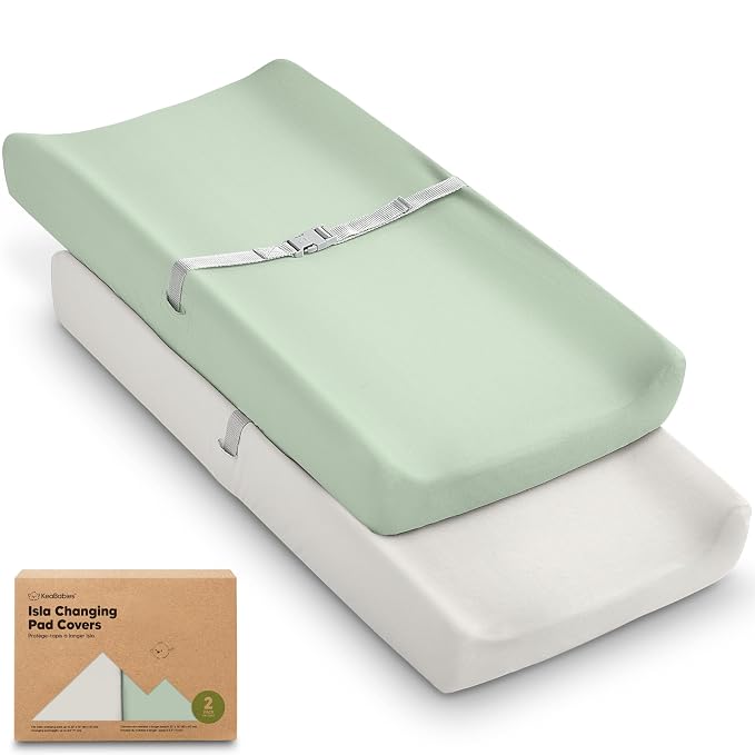 2-Pack Baby Changing Pad Covers by KeaBabies