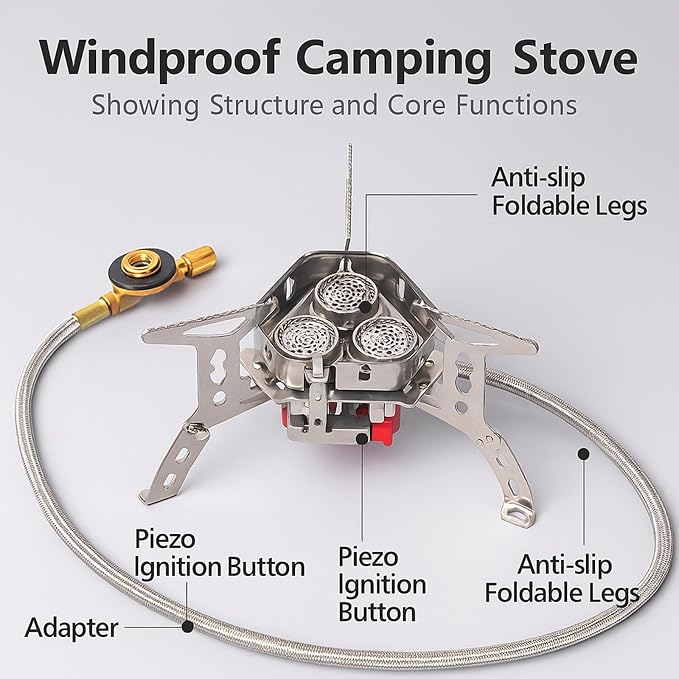 Windproof Camping Stove, Portable Camping Stove - Image 5