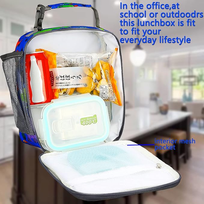 FlowFly Kids Lunch box Insulated Soft Bag Mini Cooler Back to School Thermal - Image 2