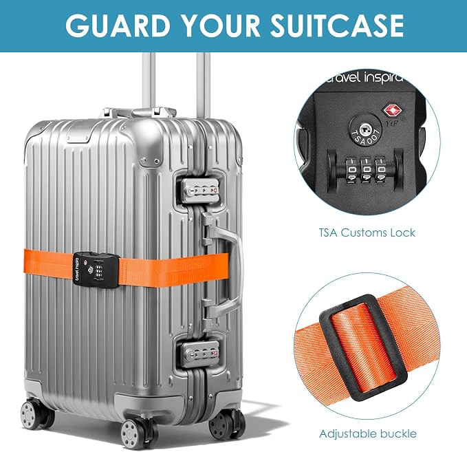 Travel Inspira Luggage Straps for Suitcases - Image 3