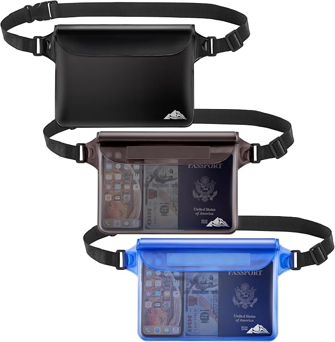 HEETA Waterproof Fanny Pack, Waterproof Pouch Dry Bag 2/3/4 Pack by HEETA