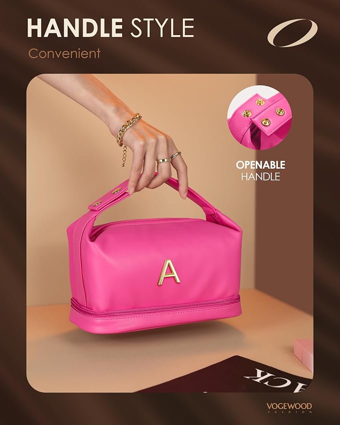 Bridesmaid Gifts for Girl, Monogrammed Makeup Bag - Image 3