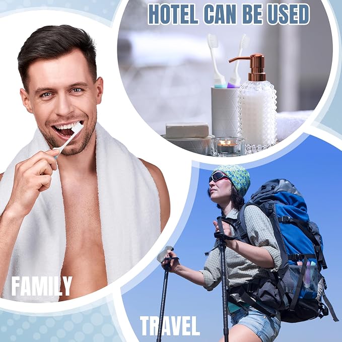 Patelai 4 Pieces Travel Toothbrush Set, Soft Bristle Mini Foldable Tooth Brush - Image 6