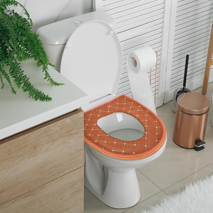 Riakrum 4 Pcs Toilet Seat Covers Pads - Image 7