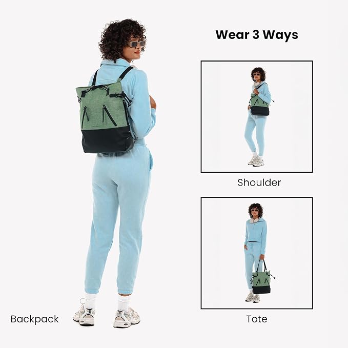 Sherpani Tempest, Anti Theft Convertible Backpack Tote, 14L Travel Backpack - Image 4