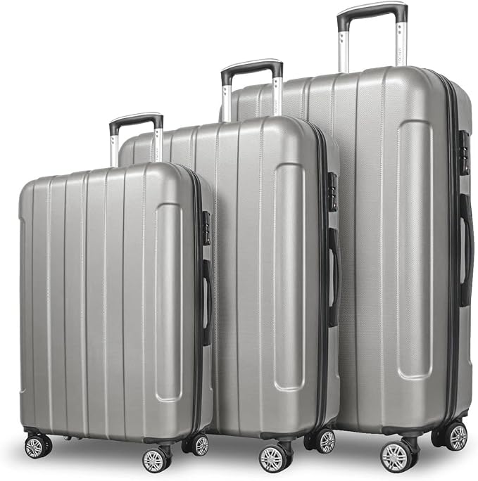 FOCHIER F Luggage Sets, Expandable 3 piece Hard Shell Luggage Set by FOCHIERF
