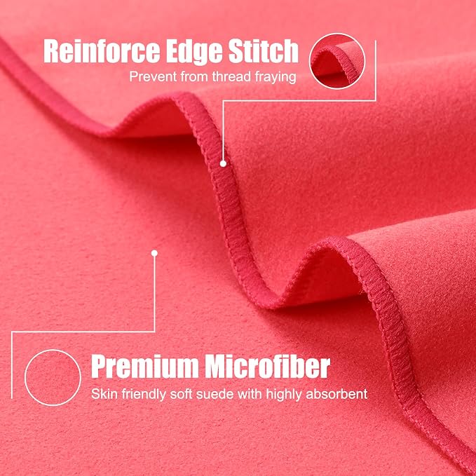 Quick Dry Travel Towel, 3 Sizes 1 Pack Camping Microfiber Towel, Lightweight - Image 3