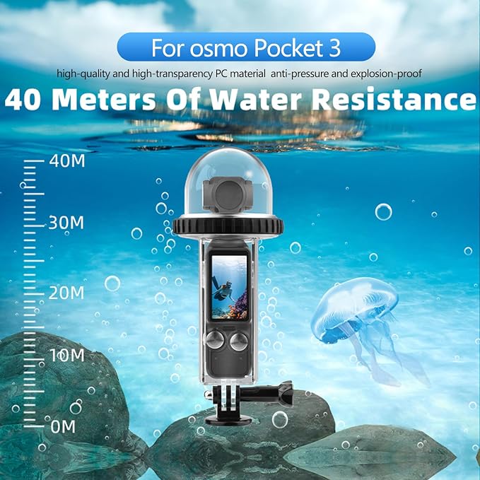 40M Osmo Pocket 3 Underwater Dive Case Housing Protective Housing Shell - Image 2
