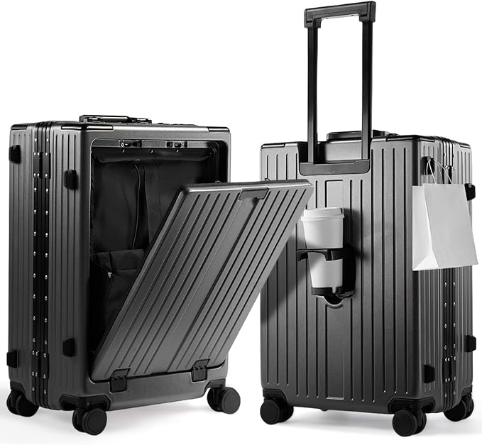 UrbanExplorer 24 Inch Check-In Aluminum Frame Luggage, ABS+PC Hard Shell by UrbanExplorer