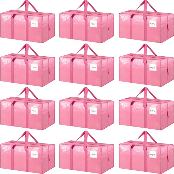 12 Pack Extra Heavy Duty Large Moving Bags by Fygrip