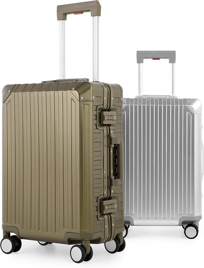 Mvst Luggage Premium All Aluminum Magnesium Carry On 20'' Lightweight Metal - Image 6