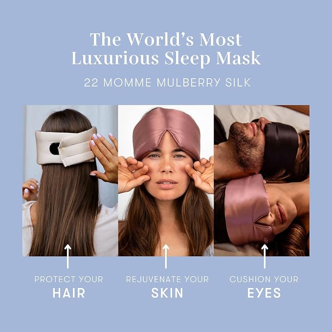 DROWSY Silk Sleep Mask. Face-Hugging, Padded Silk Cocoon - Image 5