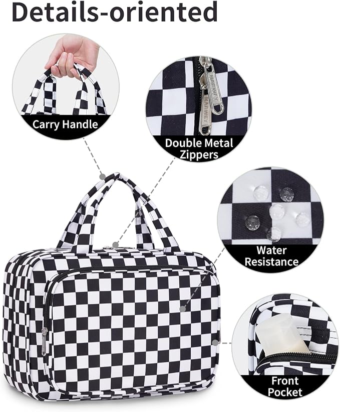 Narwey Hanging Toiletry Bag for Women Travel Makeup Bag Organizer Toiletries - Image 7