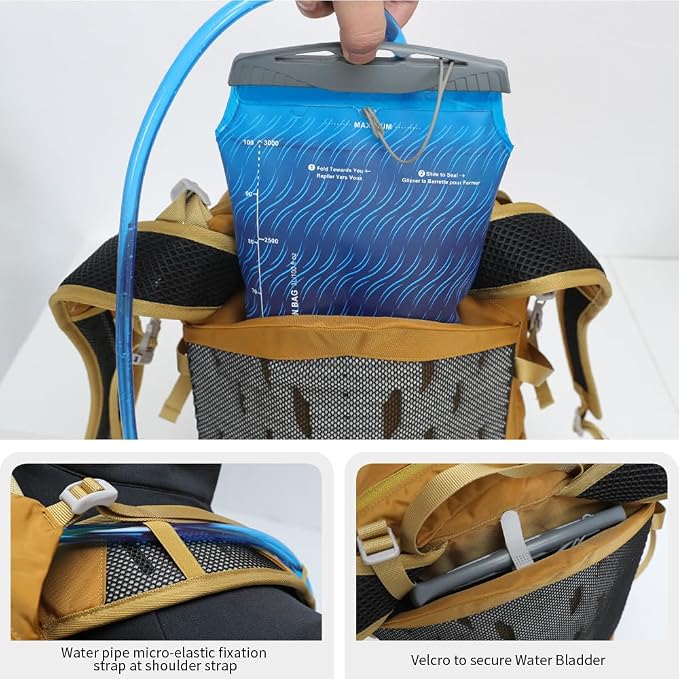 Hiking Hydration Backpack with 3l Water Bladder - Image 5