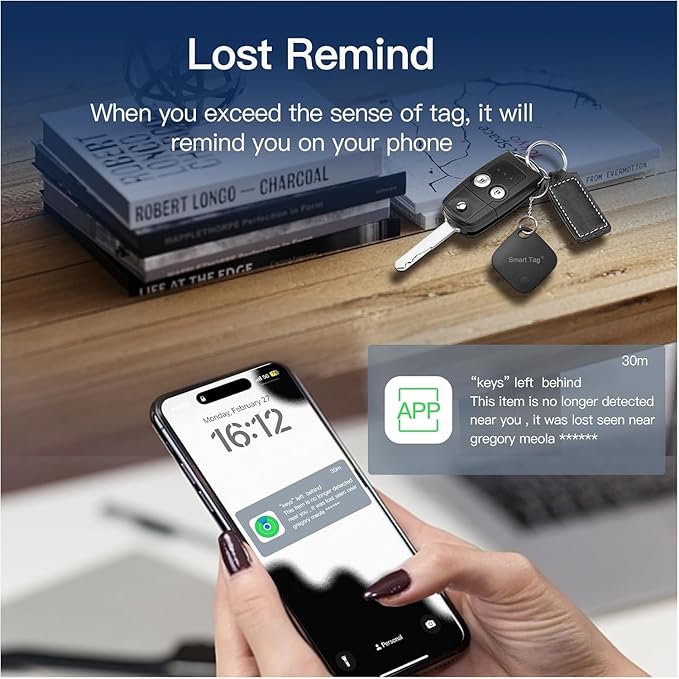 Air Tracker Tag 4 Pack Bluetooth Luggage Tracker tag Locator Works - Image 3