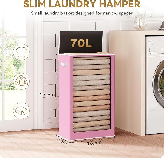 SOLEDI Slim Laundry Hamper - Image 3
